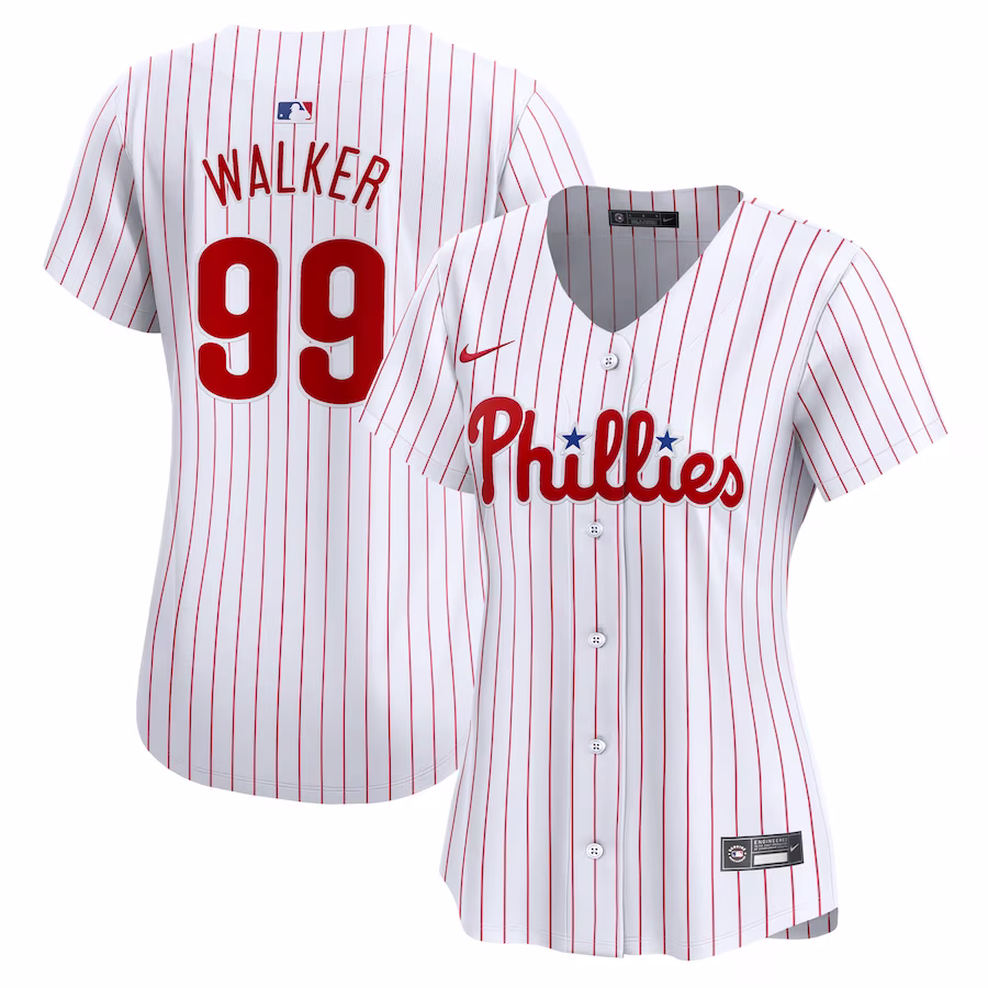 Women's Philadelphia Phillies Taijuan Walker Nike White Home Limited Player Jersey - Puhuasuan