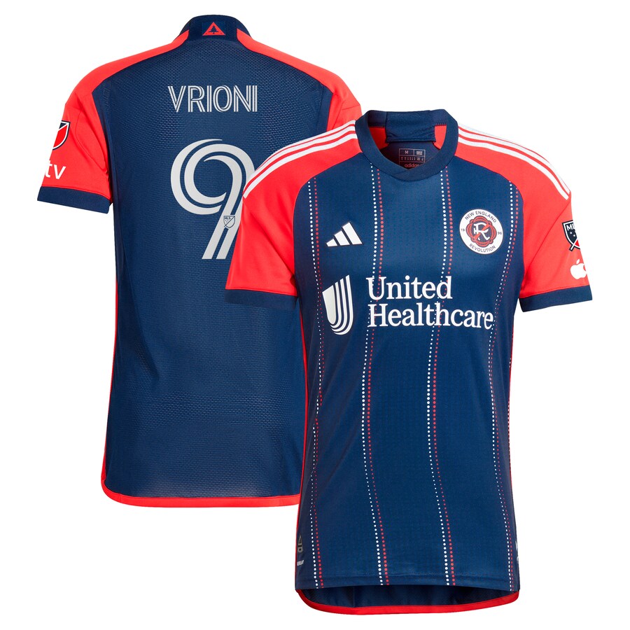 Men's New England Revolution Giacomo Vrioni adidas Navy 2024 Boston Tea Party Authentic Player Jersey - Puhuasuan