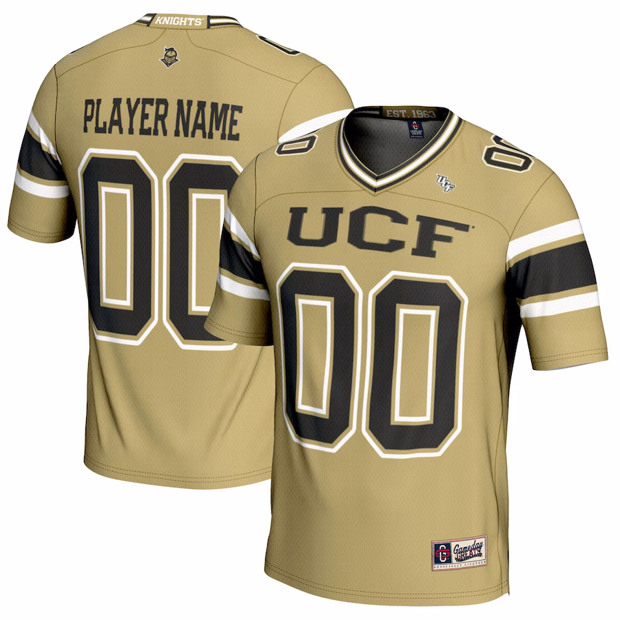 UCF Knights GameDay Greats Youth NIL Pick-A-Player Football Jersey - Gold - Puhuasuan