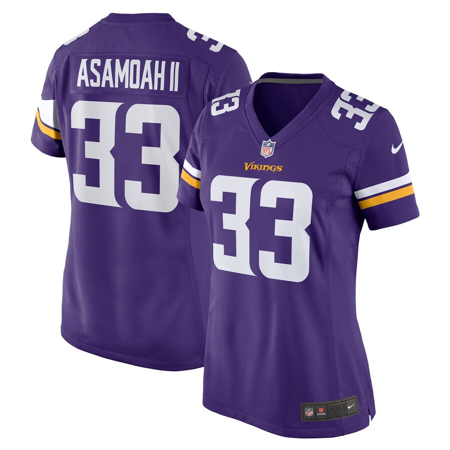 Women's Minnesota Vikings Brian Asamoah Nike Purple Player Game Jersey - Puhuasuan