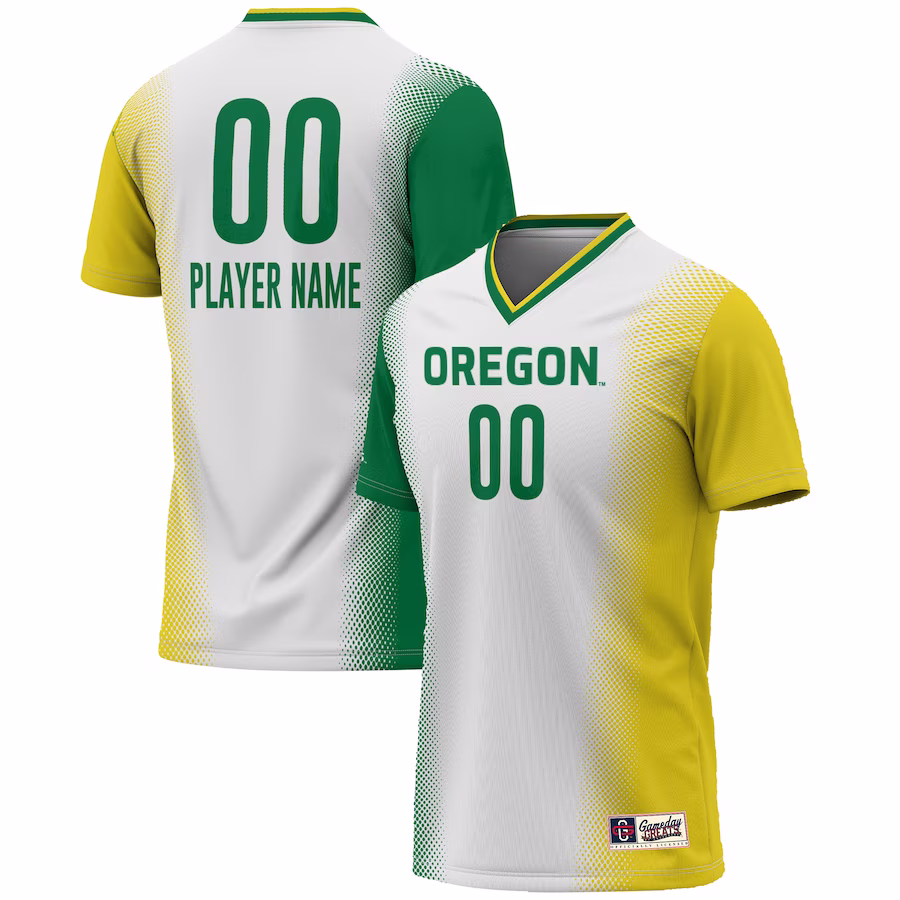 Oregon Ducks GameDay Greats Youth NIL Pick-A-Player Lightweight Women's Soccer Jersey - White - Puhuasuan