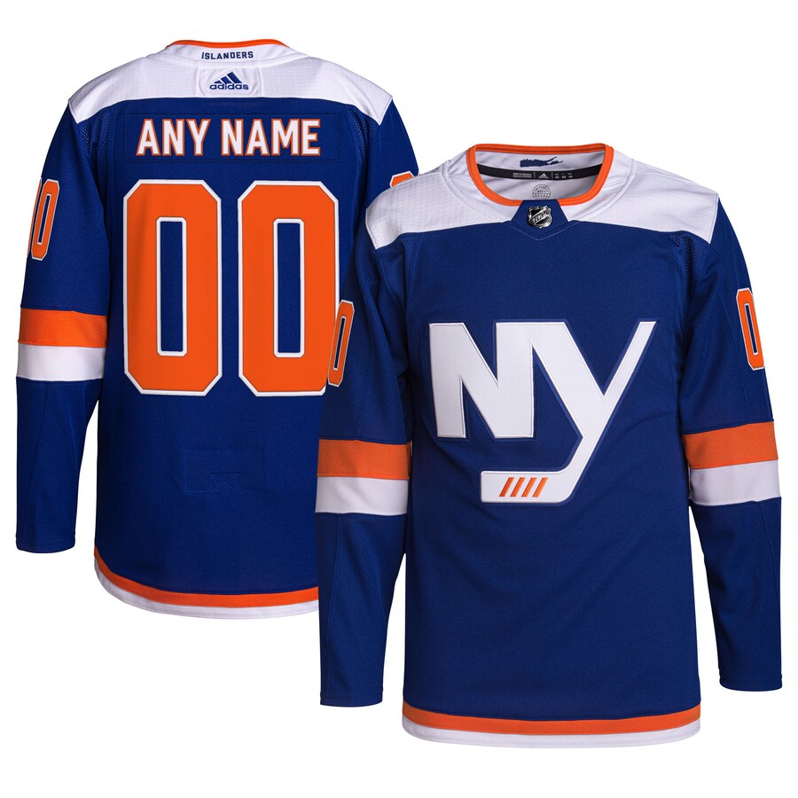 Men's New York Islanders adidas Royal Alternate Authentic Pro Primegreen Custom Jersey - Puhuasuan
