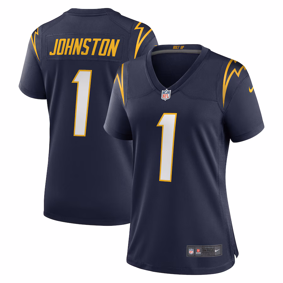 Women's Los Angeles Chargers Quentin Johnston Nike Navy Alternate Game Jersey - Puhuasuan