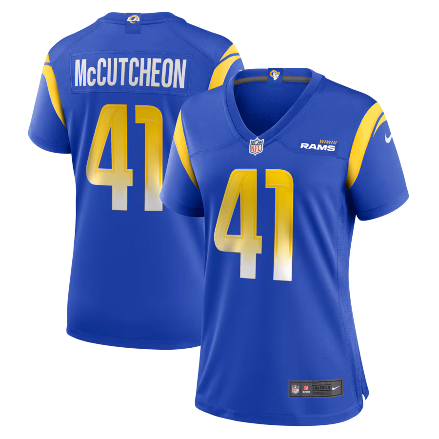 Women's Los Angeles Rams Cameron McCutcheon Nike Royal  Game Jersey - Puhuasuan