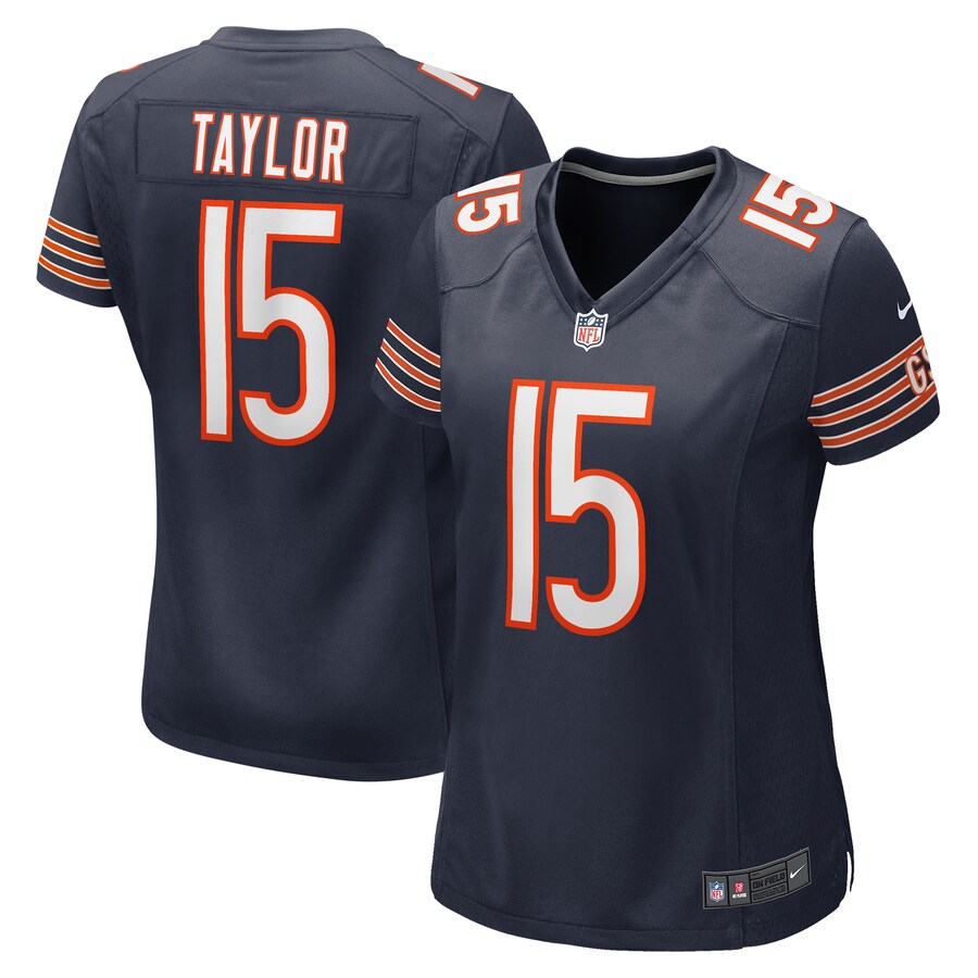 Women's Chicago Bears Trent Taylor Nike  Navy Team Game Jersey - Puhuasuan