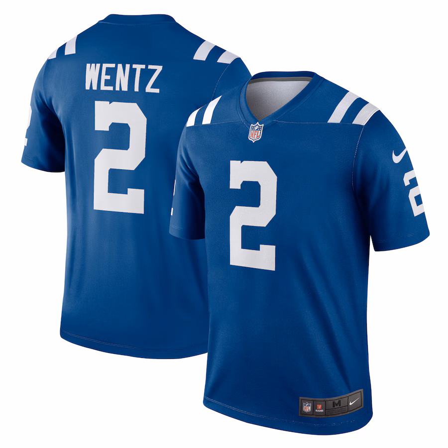 Men's Indianapolis Colts Carson Wentz Nike Royal Legend Jersey - Puhuasuan