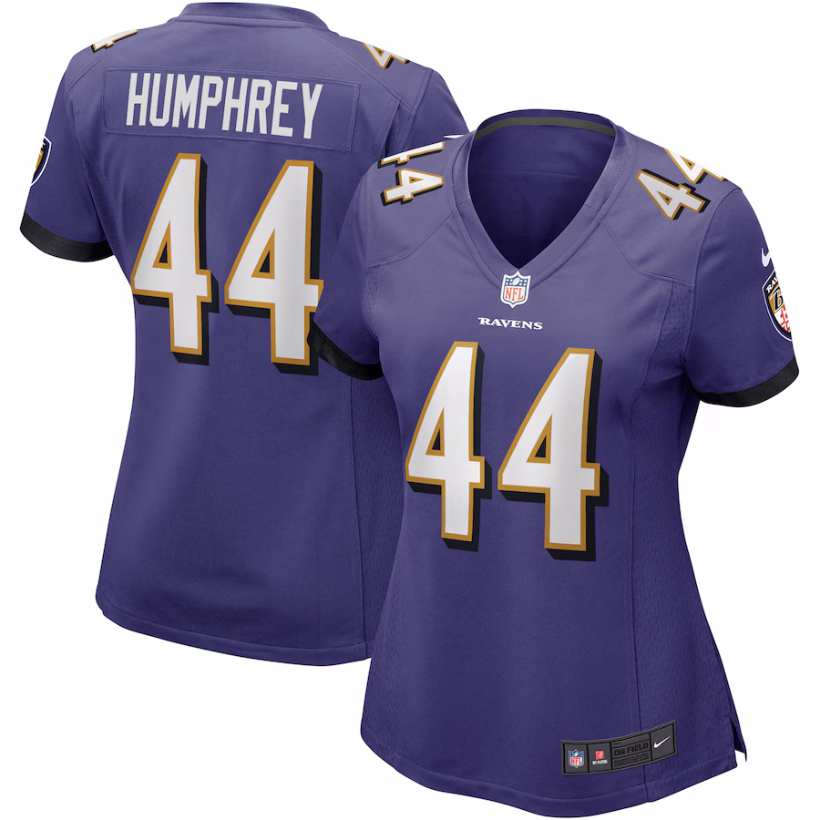 Women's Baltimore Ravens Marlon Humphrey Nike Purple Game Player Jersey - Puhuasuan