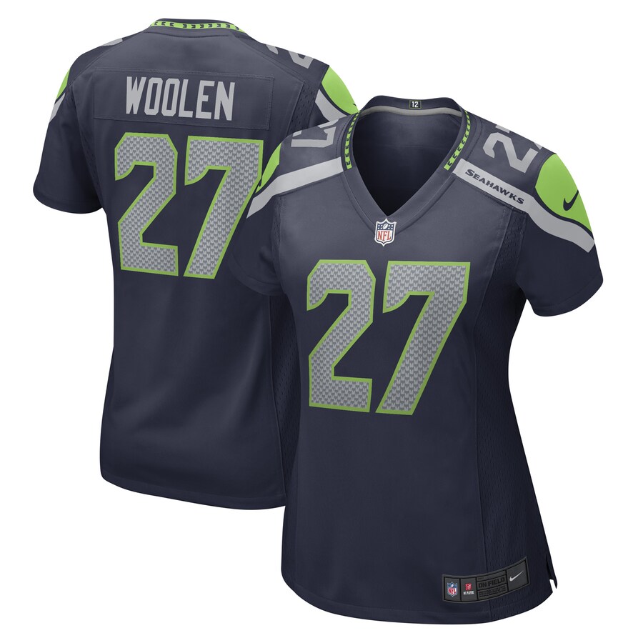 Women's Seattle Seahawks Tariq Woolen Nike College Navy Game Player Jersey - Puhuasuan