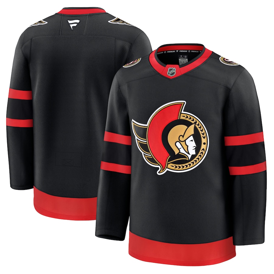 Men's Ottawa Senators Fanatics Black Home Premium Jersey - Puhuasuan