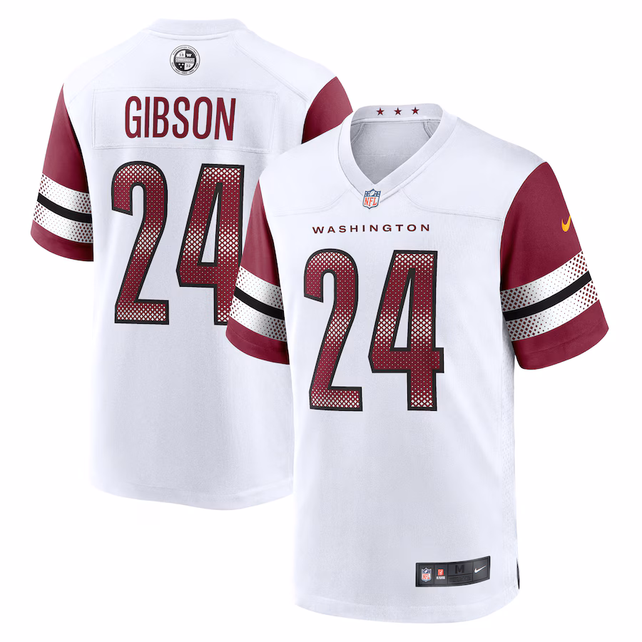 Men's Washington Commanders Antonio Gibson Nike White Game Jersey - Puhuasuan