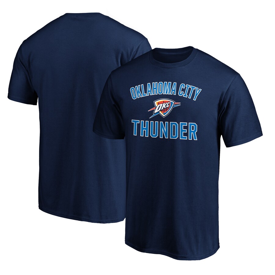 Men's Oklahoma City Thunder  Navy Victory Arch T-Shirt - Puhuasuan