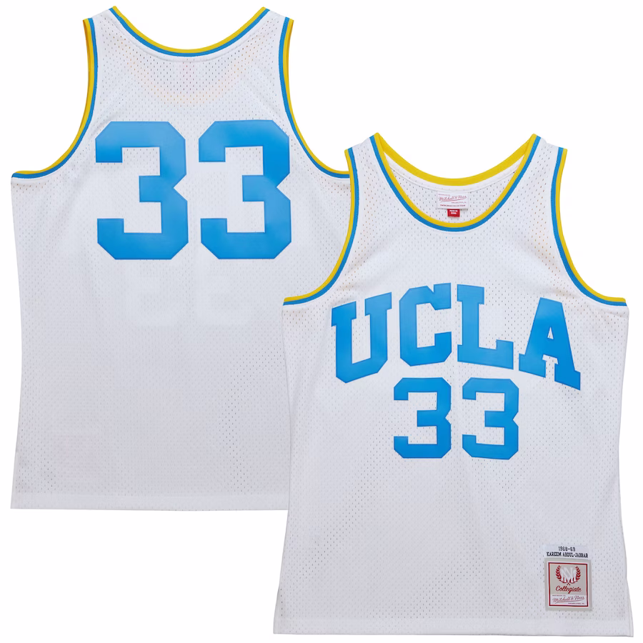 Kareem Abdul-Jabbar UCLA Bruins Mitchell & Ness 1968/69 Throwback Jersey - White - Puhuasuan