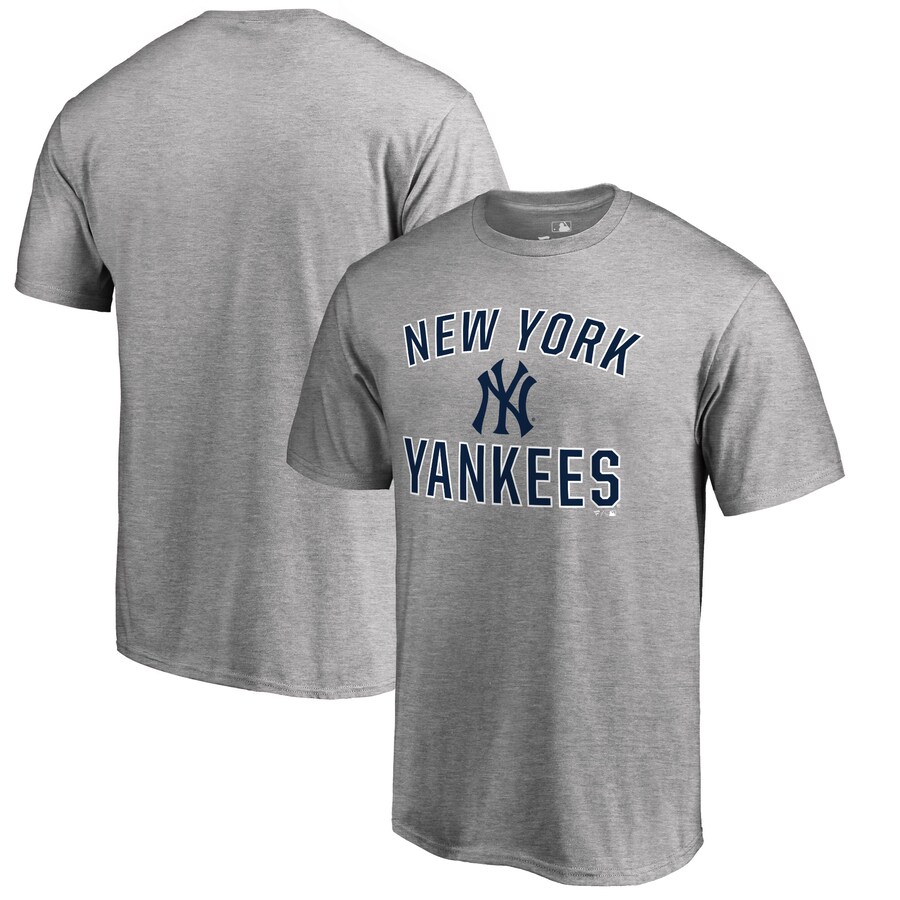Men's New York Yankees Heather Gray Victory Arch T-Shirt - Puhuasuan
