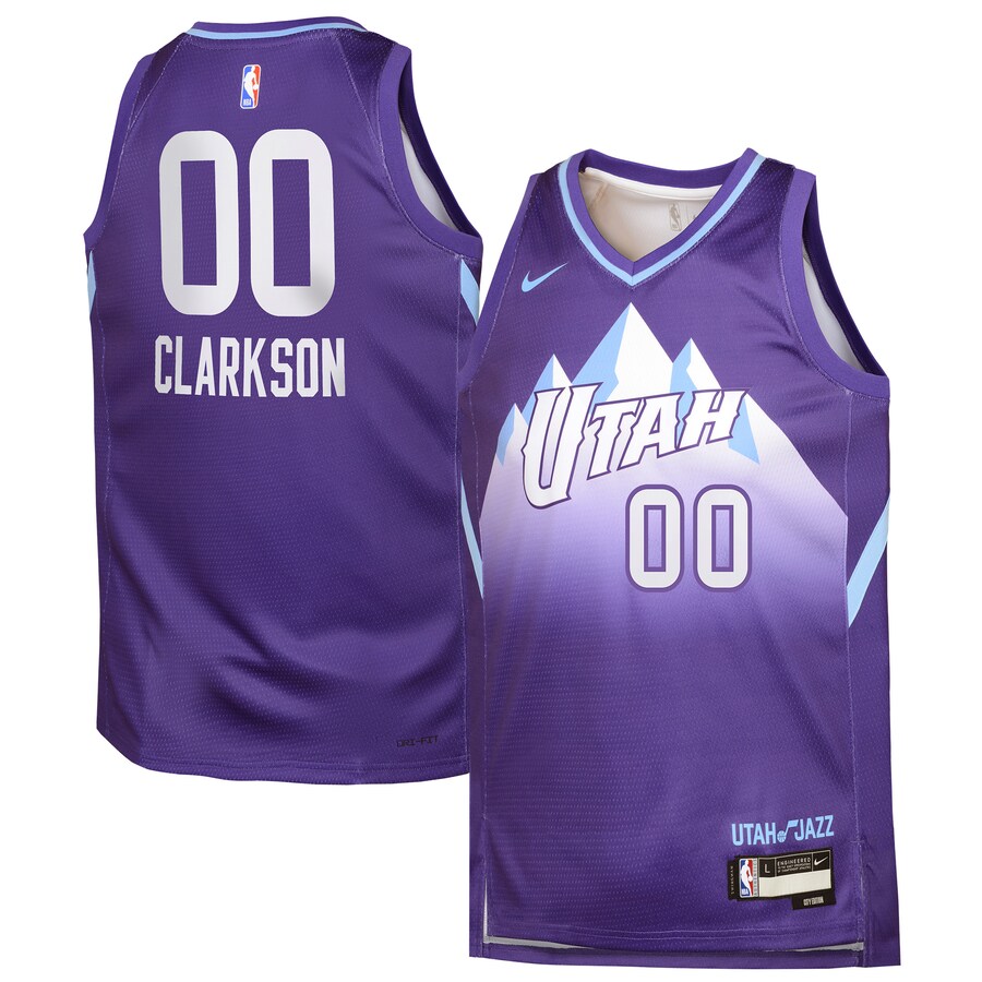 Youth Utah Jazz Jordan Clarkson Nike Purple 2024/25 Swingman Player Jersey - City Edition - Puhuasuan
