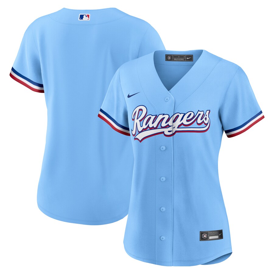 Women's Texas Rangers Nike Light Blue Alternate Replica Team Jersey - Puhuasuan
