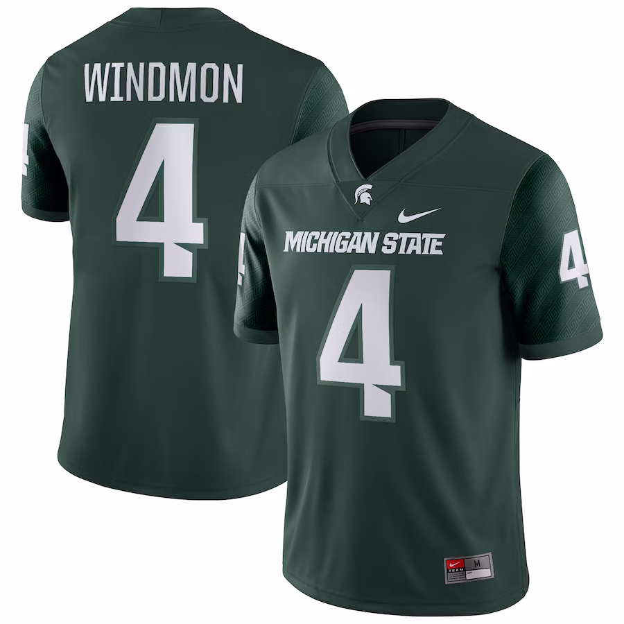 Jacoby Windmon Michigan State Spartans Nike Player Game Jersey - Green - Puhuasuan