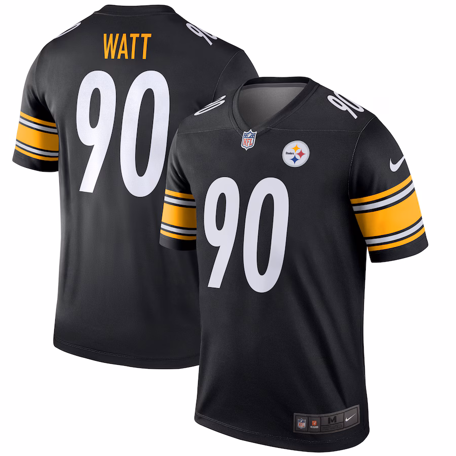 Men's Pittsburgh Steelers T.J. Watt Nike Black Team Legend Jersey - Puhuasuan