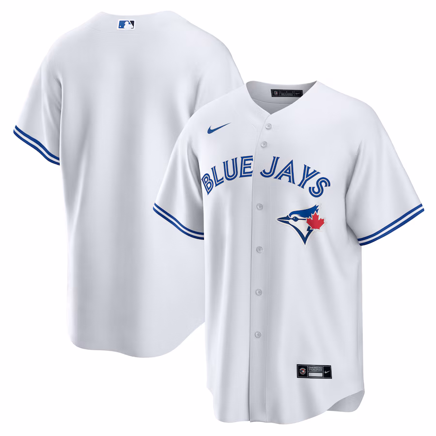 Men's Toronto Blue Jays Nike White Home Replica Team Jersey - Puhuasuan
