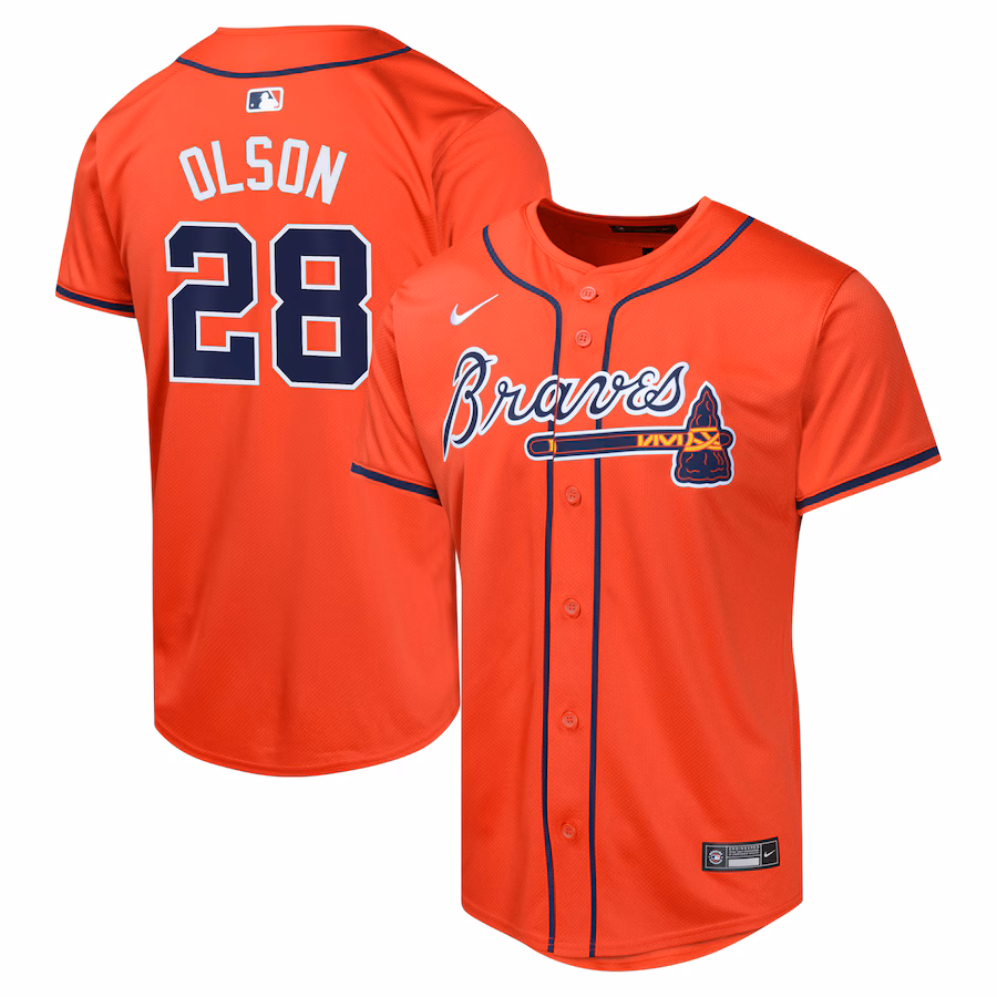 Youth Atlanta Braves Matt Olson Nike Red Alternate Limited Player Jersey - Puhuasuan