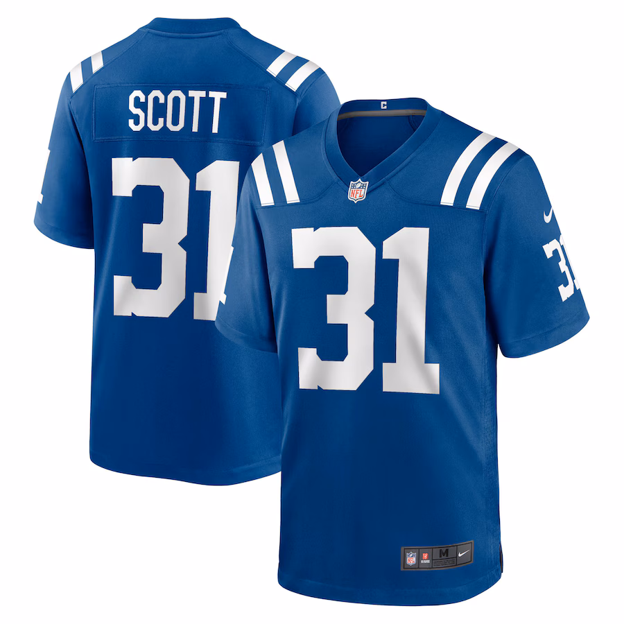 Men's Indianapolis Colts Daniel Scott Nike Royal Game Jersey - Puhuasuan