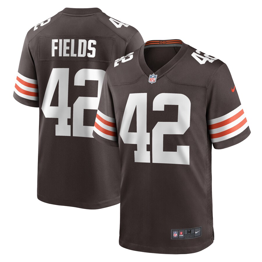Men's Cleveland Browns Tony Fields II Nike  Brown Team Game Jersey - Puhuasuan