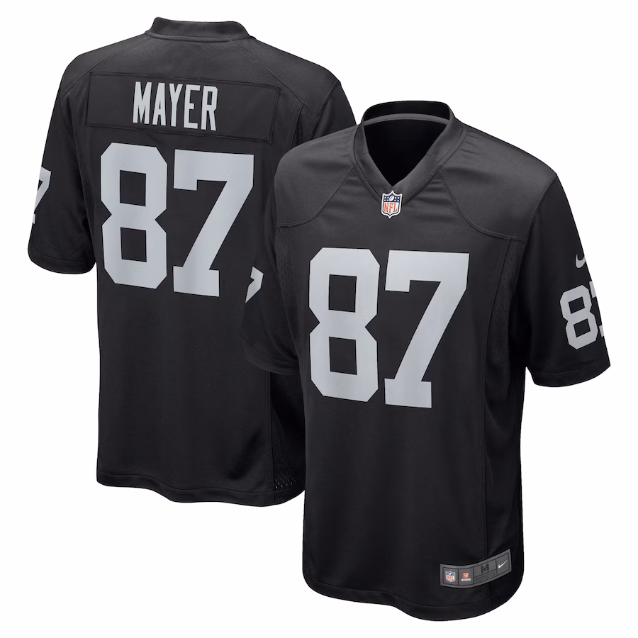 Men's Las Vegas Raiders Michael Mayer Nike Black Game Jersey - Puhuasuan