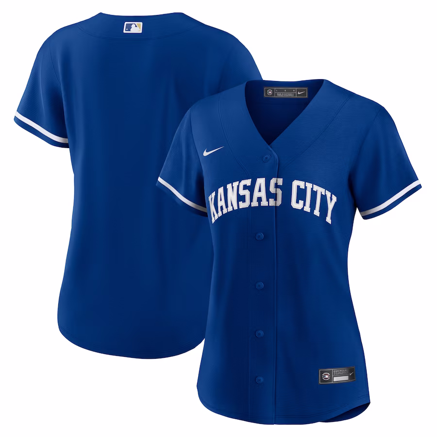 Women's Kansas City Royals Nike Royal Alternate Replica Team Logo Jersey - Puhuasuan