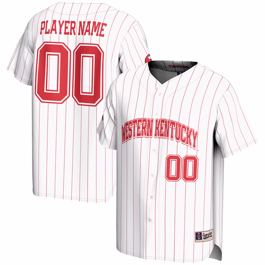 Western Kentucky Hilltoppers GameDay Greats Youth NIL Pick-A-Player Lightweight Baseball Jersey - White - Puhuasuan