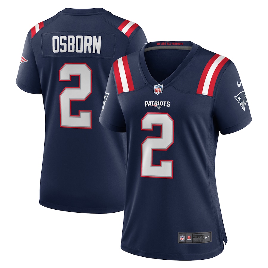 Women's New England Patriots K.J. Osborn Nike Navy Game Jersey - Puhuasuan