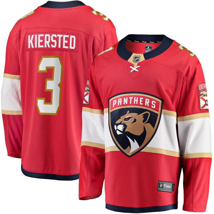 Men's Florida Panthers Matt Kiersted Fanatics Branded Red Home Team Breakaway Player Jersey - Puhuasuan