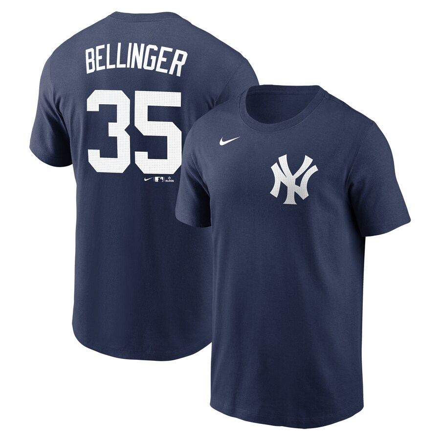 Men's New York Yankees Cody Bellinger Nike Navy Fuse Name & Number T-Shirt - Puhuasuan