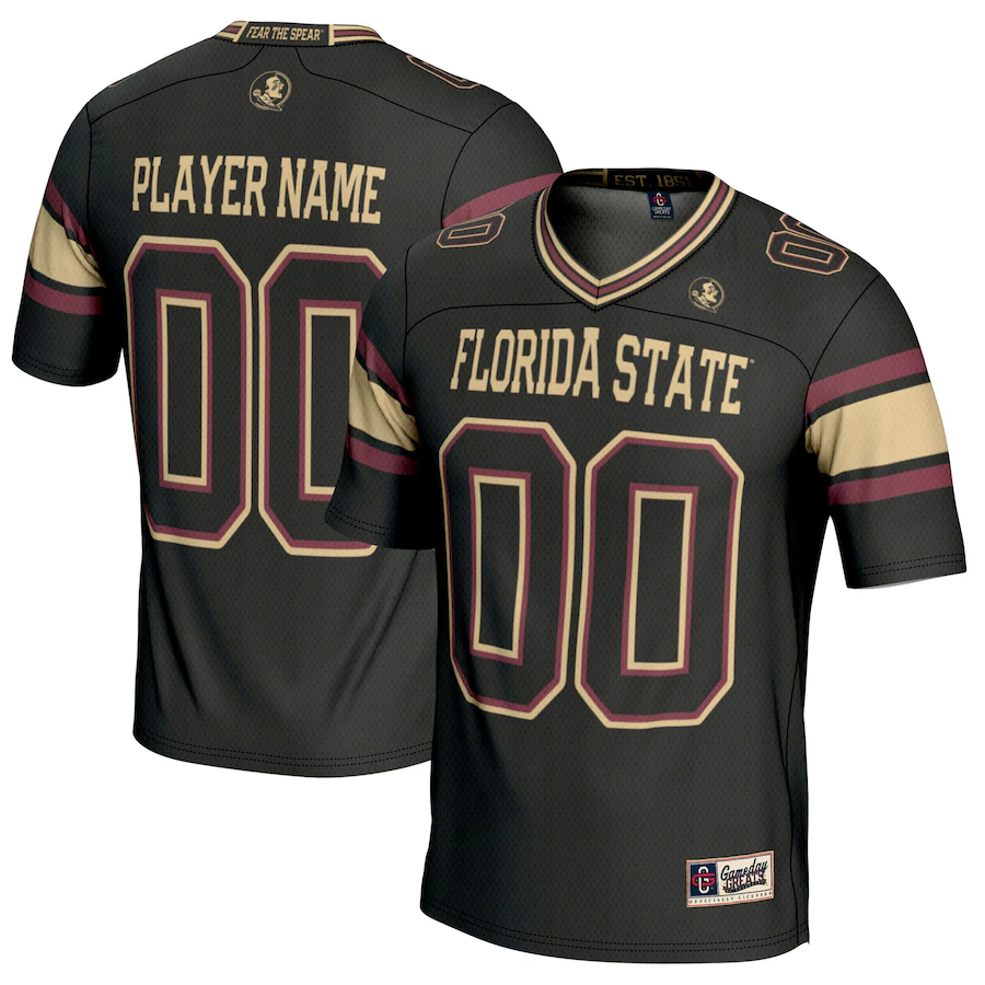 Florida State Seminoles GameDay Greats NIL Pick-A-Player Football Jersey - Black - Puhuasuan