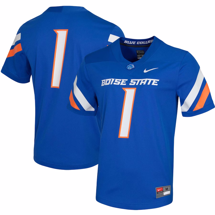 #1 Boise State Broncos Nike Untouchable Game Jersey - Royal - Puhuasuan