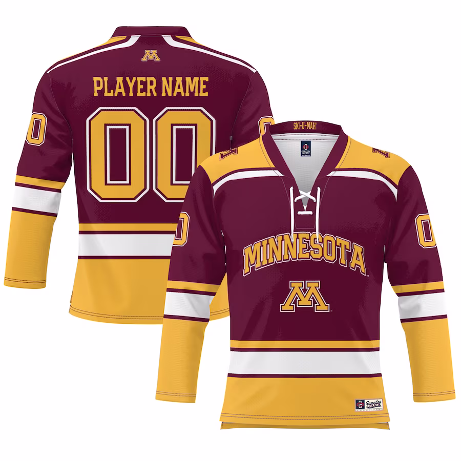 Minnesota Golden Gophers GameDay Greats Youth NIL Pick-A-Player Women's Hockey Jersey - Maroon - Puhuasuan