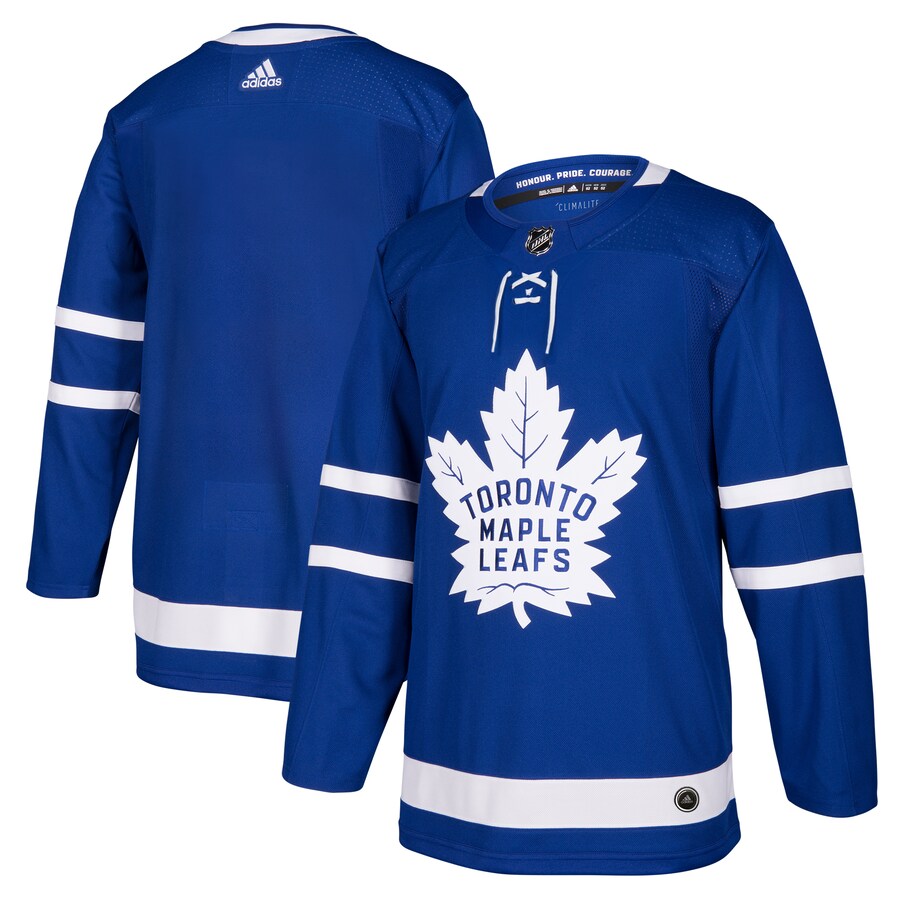 Men's Toronto Maple Leafs adidas Blue Home Authentic Blank Jersey - Puhuasuan