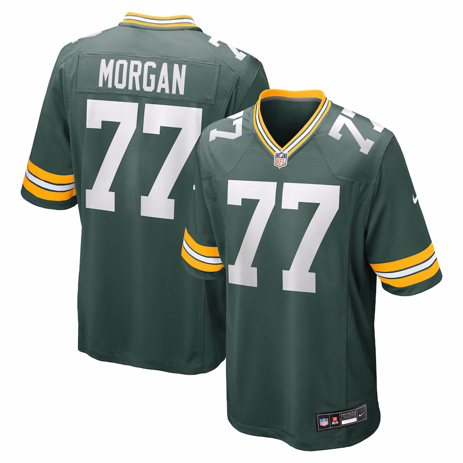 Men's Green Bay Packers Jordan Morgan Nike Green Game Jersey - Puhuasuan