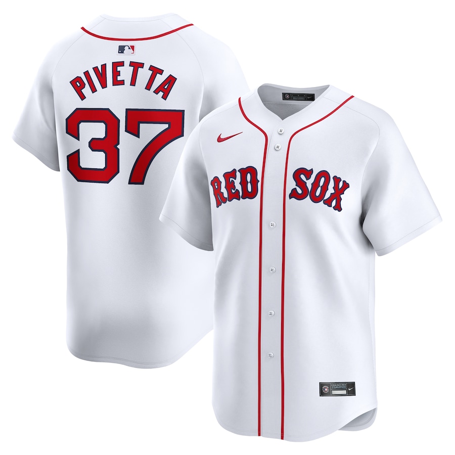 Men's Boston Red Sox Nick Pivetta Nike White Home Limited Player Jersey - Puhuasuan
