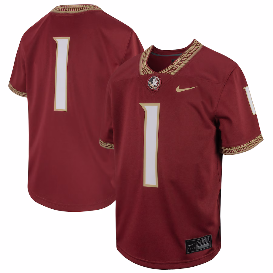 Youth Nike # Garnet Florida State Seminoles Football Game Jersey - Puhuasuan