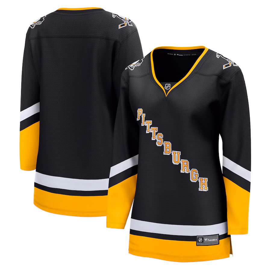 Women's Pittsburgh Penguins Fanatics Black Alternate Premier Breakaway Jersey - Puhuasuan