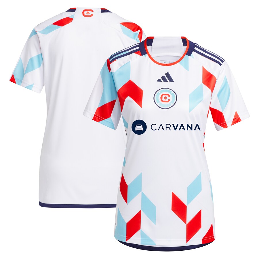 Women's Chicago Fire  adidas White 2024 A Kit For All Replica Jersey - Puhuasuan