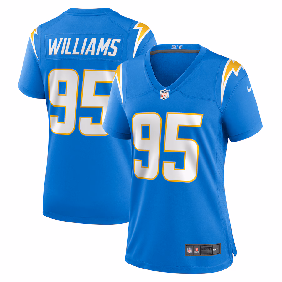 Women's Los Angeles Chargers Nicholas Williams Nike  Powder Blue Team Game Jersey - Puhuasuan