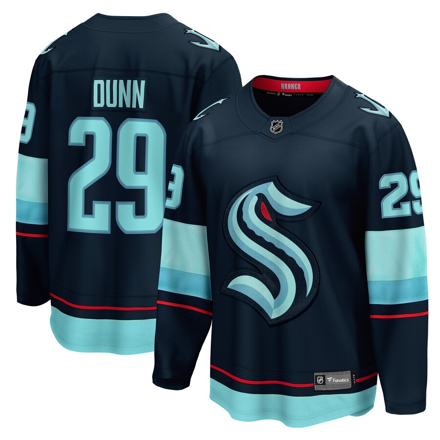 Men's Seattle Kraken Vince Dunn Fanatics Branded Deep Sea Blue Home Breakaway Player Jersey - Puhuasuan