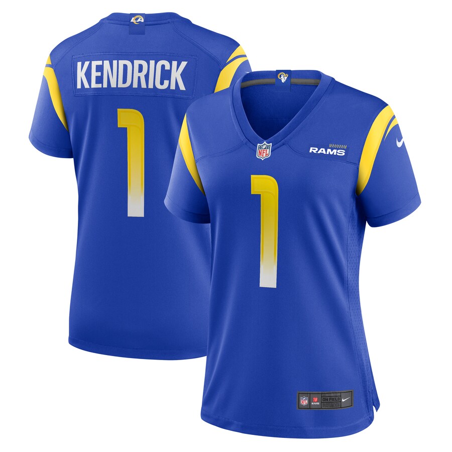 Women's Los Angeles Rams Derion Kendrick Nike Royal Home Game Jersey - Puhuasuan