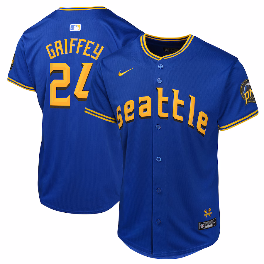 Youth Seattle Mariners Ken Griffey Jr. Nike Navy City Connect Limited Player Jersey - Puhuasuan