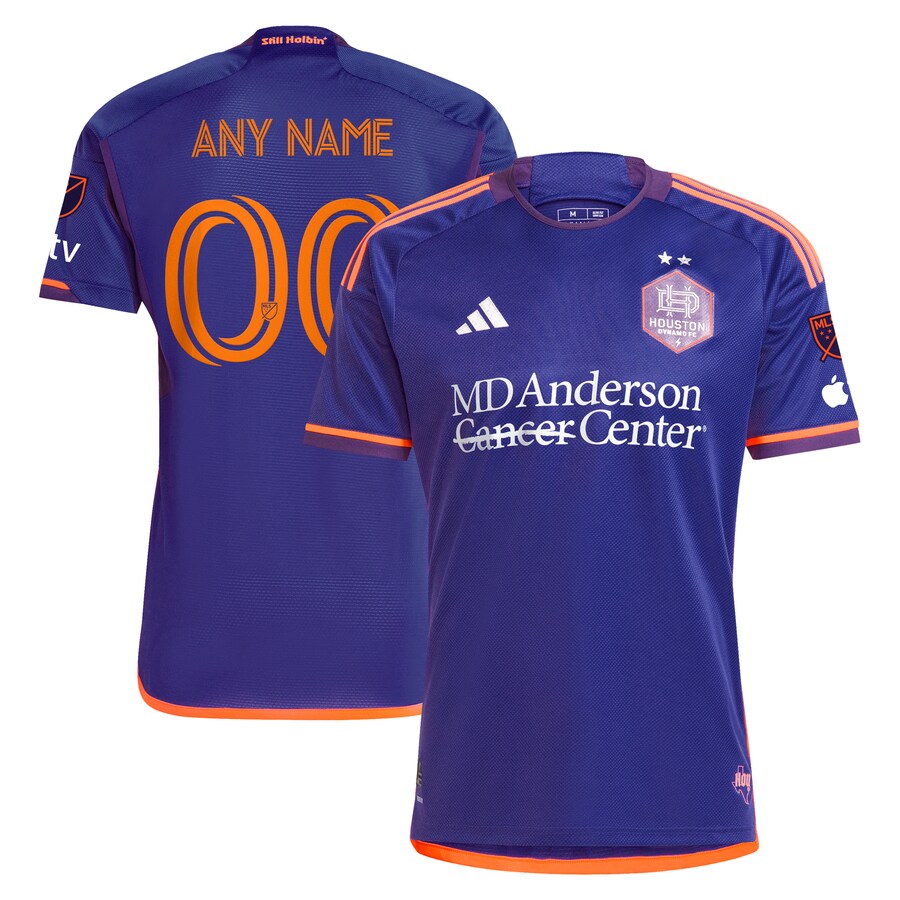 Men's Houston Dynamo FC  adidas Purple 2024 Still Holdin' Authentic Custom Jersey - Puhuasuan