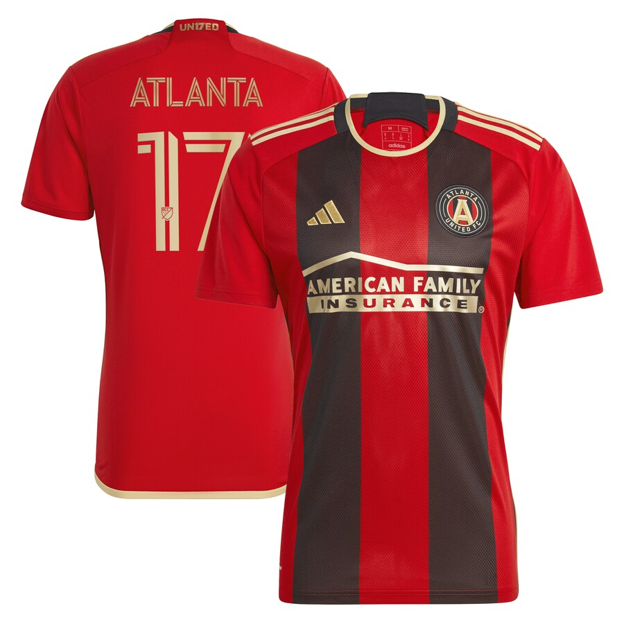 Men's Atlanta United FC adidas Black 2023 The 17s' Kit Replica Jersey - Puhuasuan