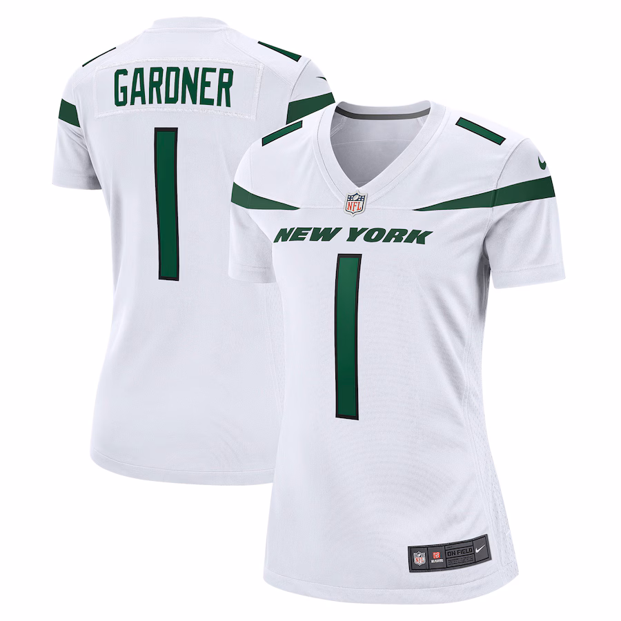 Women's New York Jets Ahmad Sauce Gardner Nike White Player Jersey - Puhuasuan