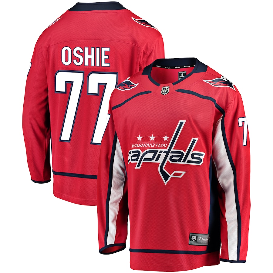 Men's Fanatics TJ Oshie Red Washington Capitals Breakaway Jersey - Puhuasuan