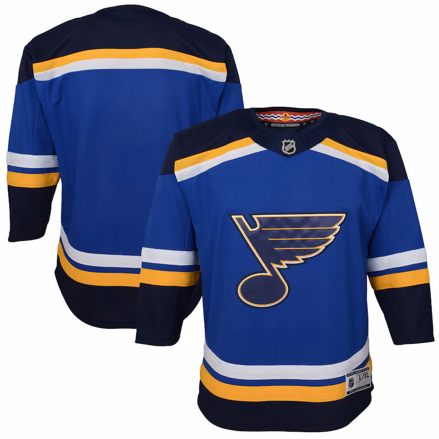 Youth St. Louis Blues Blue Home Premier Jersey - Puhuasuan
