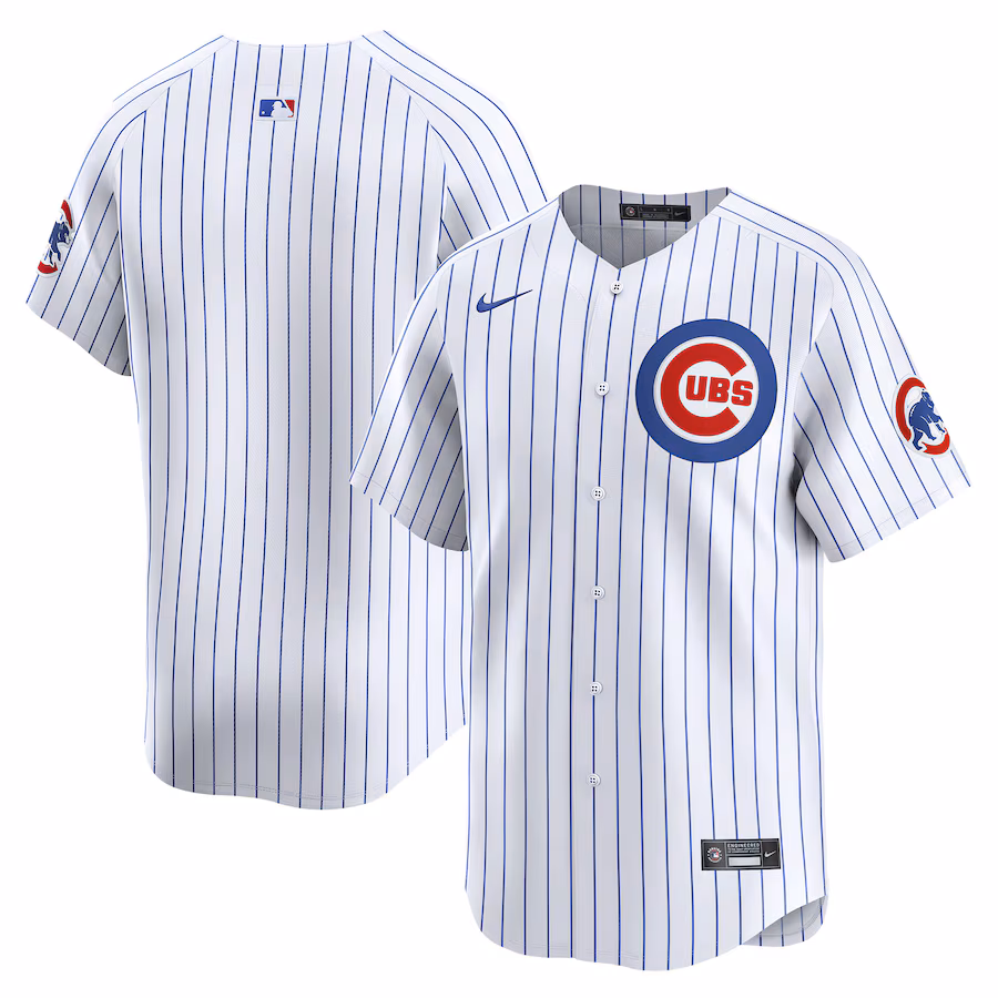 Men's Chicago Cubs Nike White Home Limited Jersey - Puhuasuan